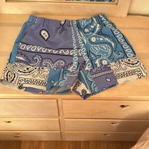 SHEIN Blue and White Athletic Shorts